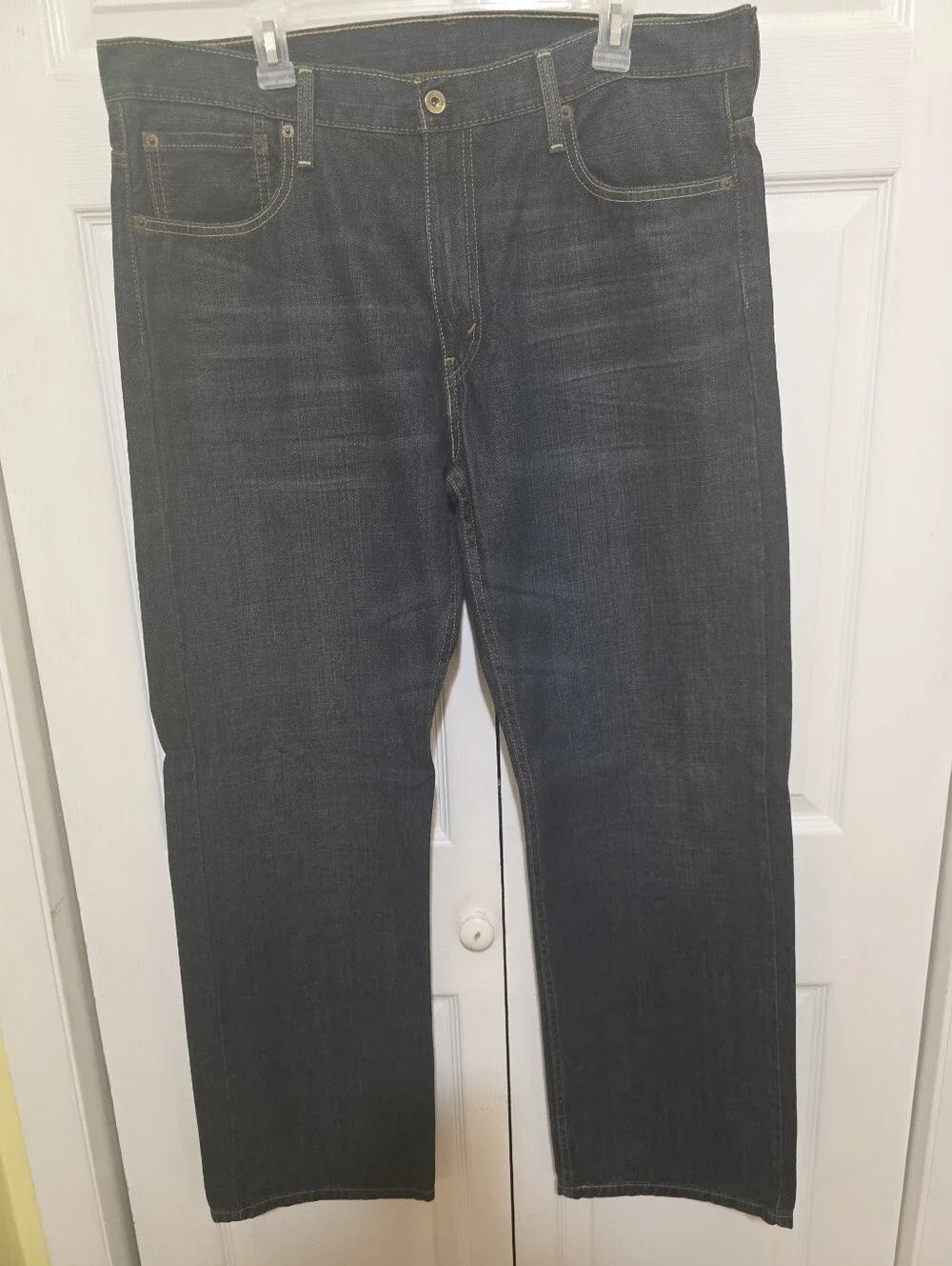 Levi's Straight Fit Dark Blue Denim Jeans